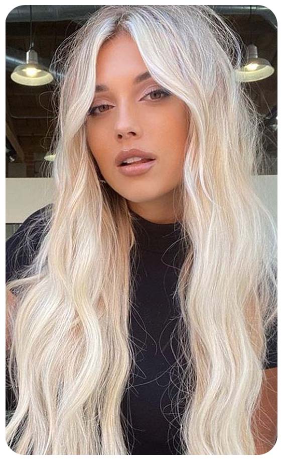 Ash Platinum Blonde Partial Length Style