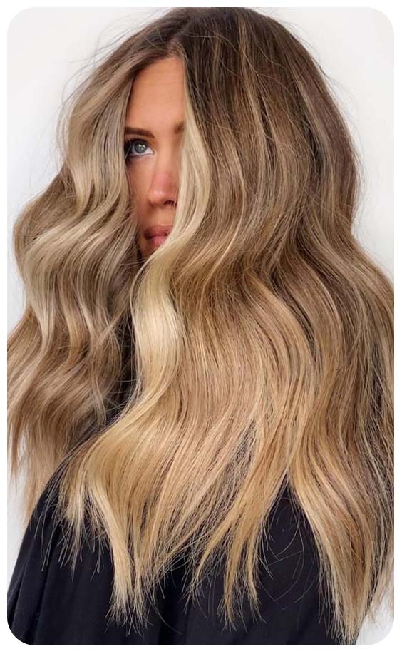 Rooted Dirty Blonde With Ash Highlights Extreme Length Style