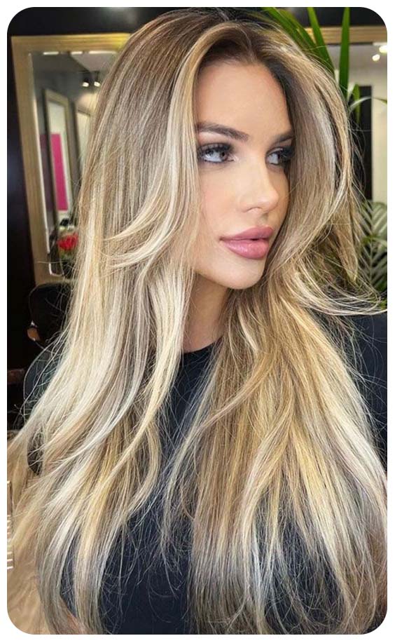 Rooted Dirty Blonde Blondish Partial Length Style