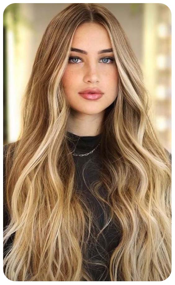 Golden Blonde with Low Light Extreme Length Style