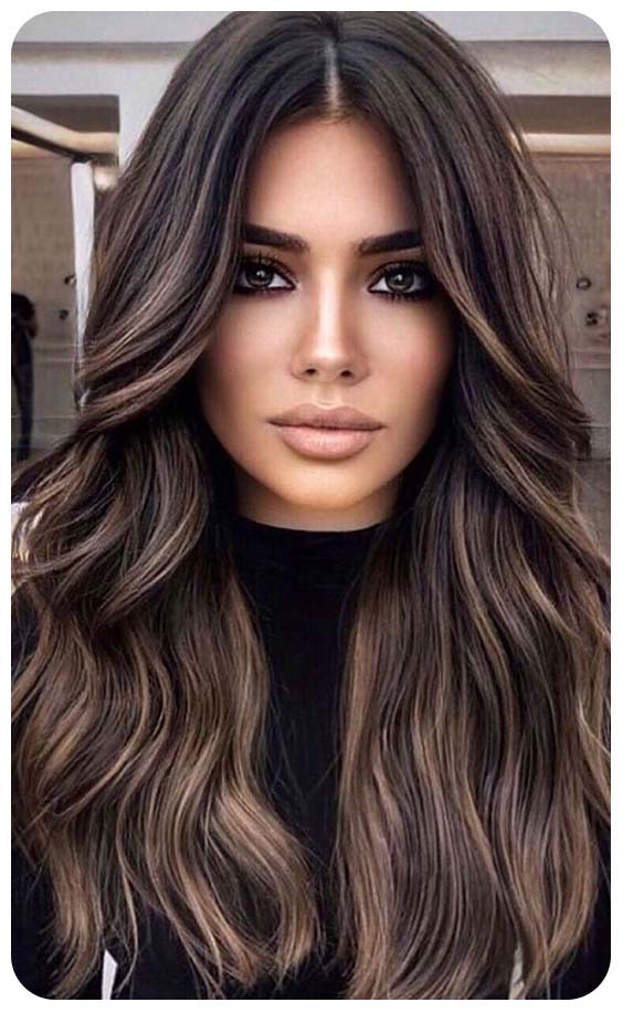 Dark Brown with Caramel Partial Volume Style