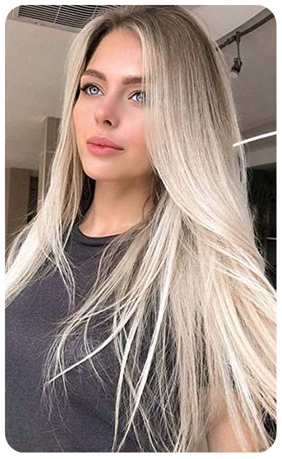 Rooted Bright Platinum Extreme Length Style